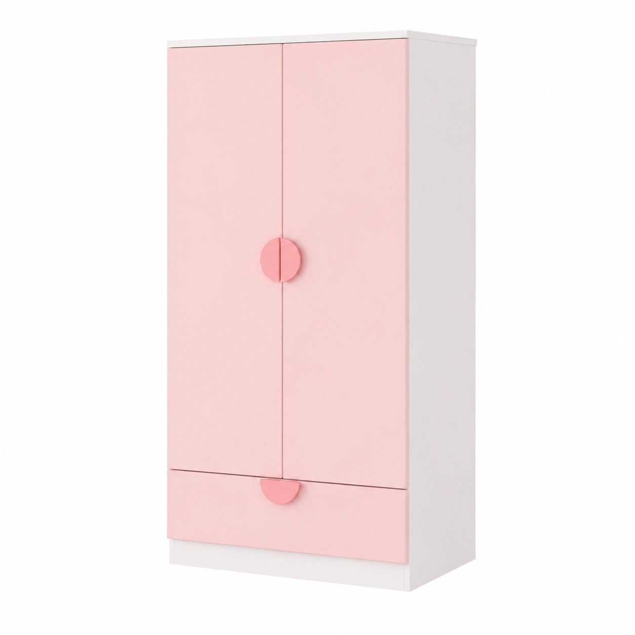 armoire-enfant-2-portes-avec-espace-penderie-et-tiroir-mdf-123-x-60-x-40-cm-blanc-et-rose-benqpy2165to