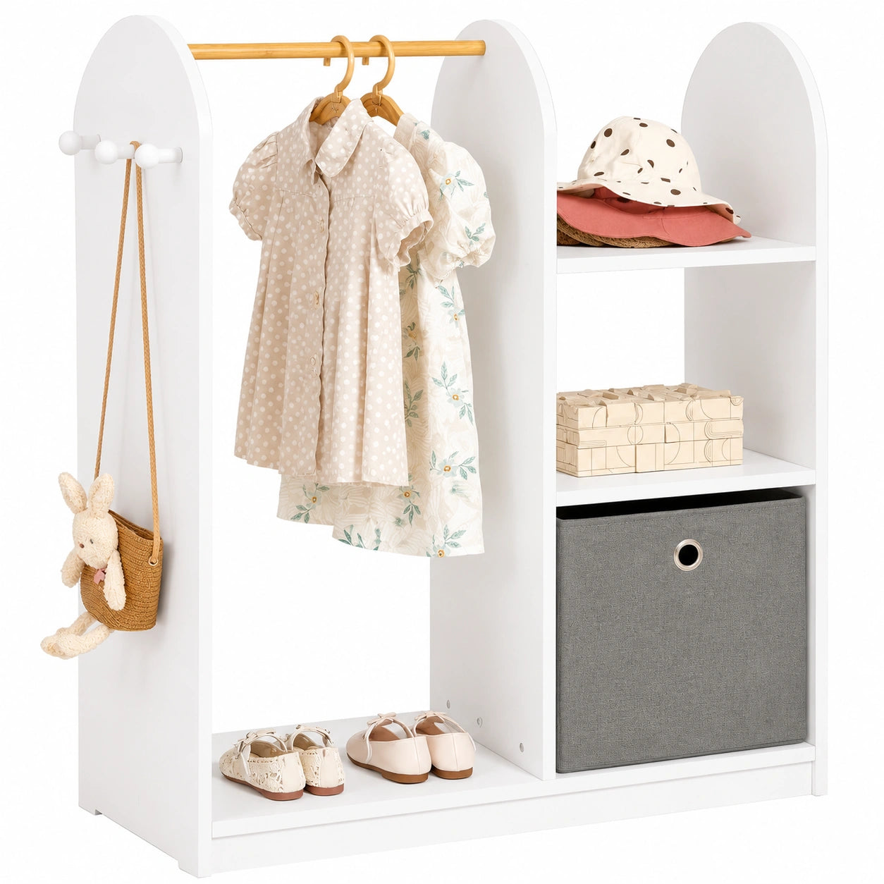 armoire-pour-enfants-avec-etageres-et-crochets-howhee2183sv