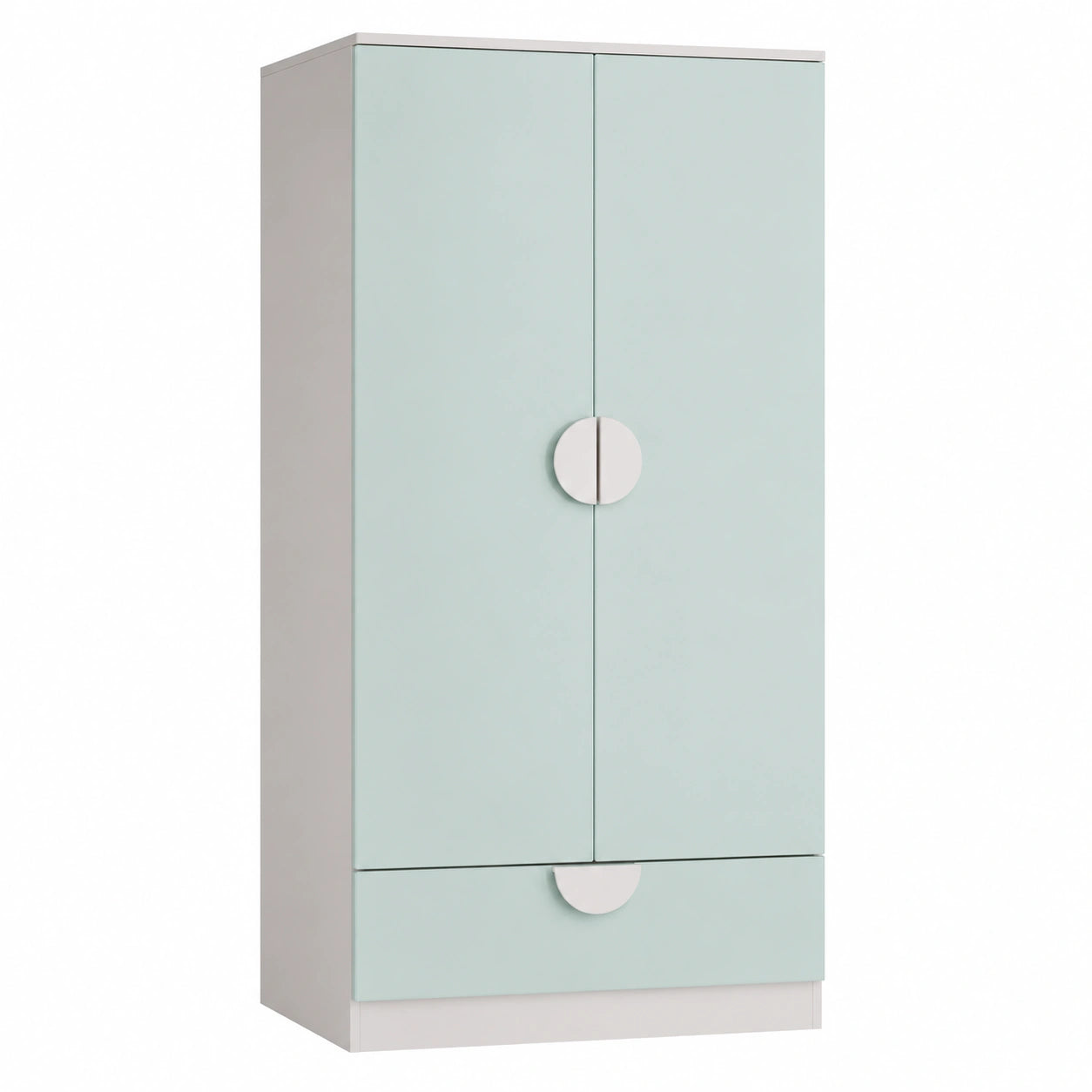 armoire-pour-enfants-avec-penderie-et-tiroir-blanc-et-vert-menthe-suaamj2168ha