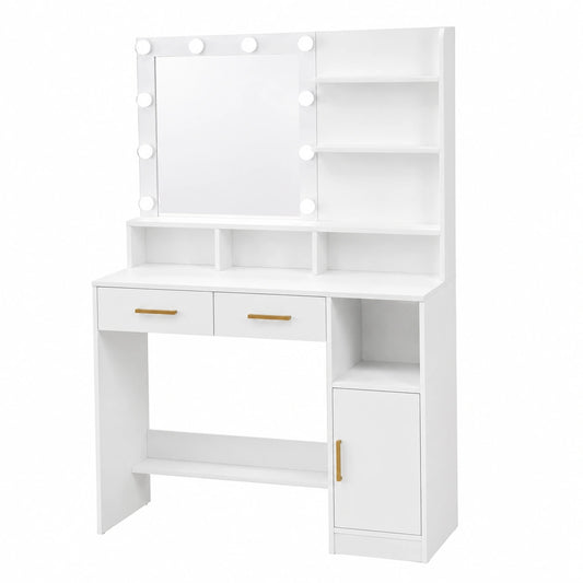 coiffeuse-blanche-90cm-avec-miroir-et-lumieres-led-reglables-rangement-multiple-cgfsyr2205qa